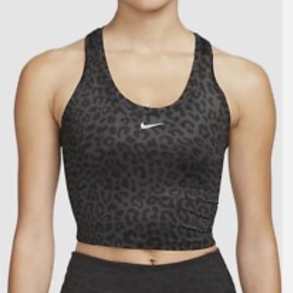 Nike Drifit Black Animal Print Sports Bra